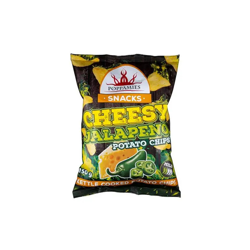 Poppamies Cheesy Jalapeno Chips 150gr