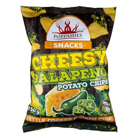 Poppamies Cheesy Jalapeno Chips 150gr