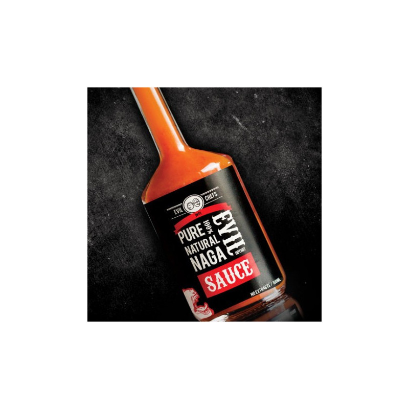 Evil Chef's No1 Pure 100% Evil Natural Naga Hot Sauce 100ml