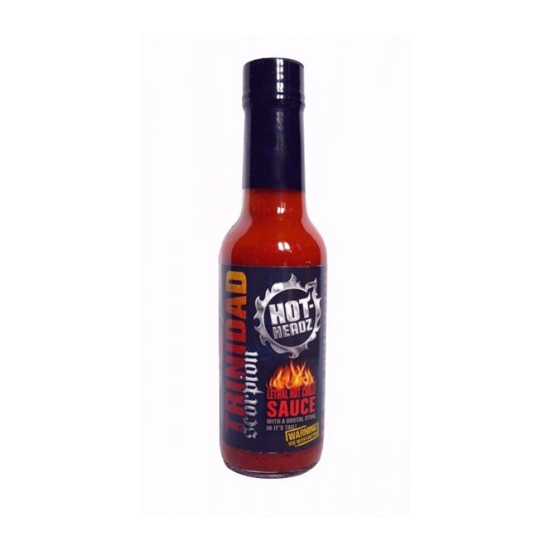 HOT-HEADZ! TRINIDAD SCORPION HOT PEPPER SAUCE 148ml