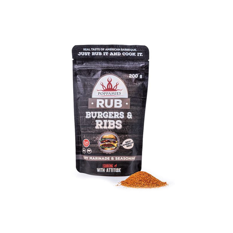 POPPAMIES BURGERS & RIBS RUB 200gr