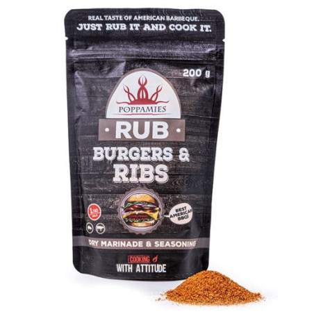 POPPAMIES BURGERS & RIBS RUB 200gr