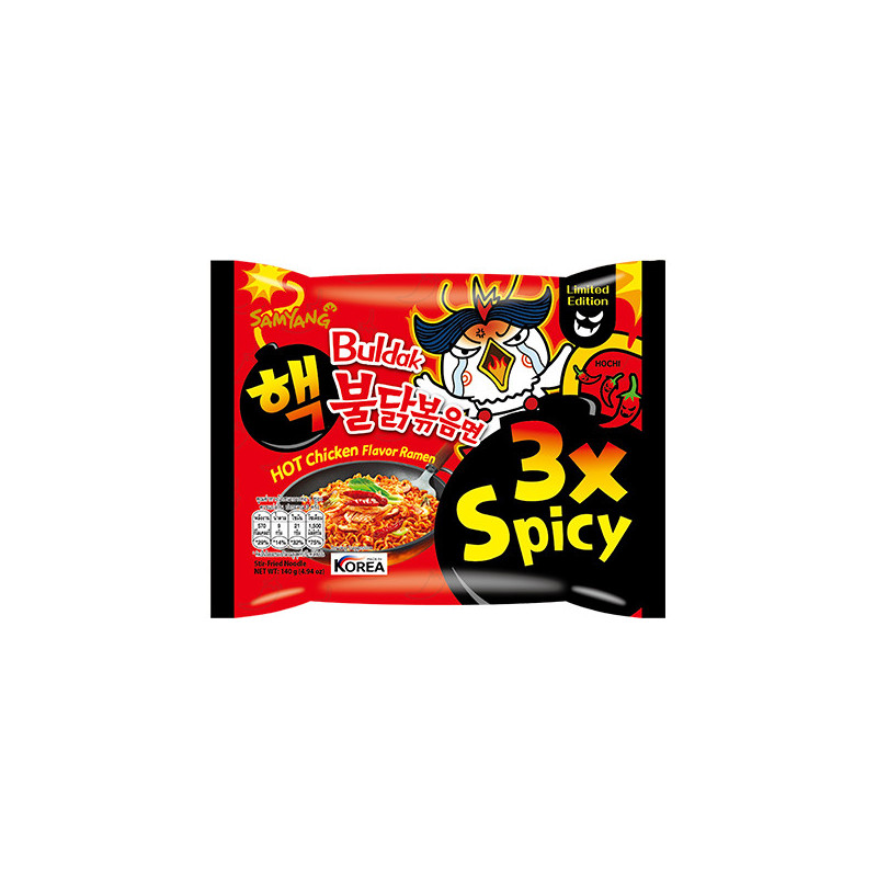 Samyang nudlar Hot Chicken 3x Spicy 140gr