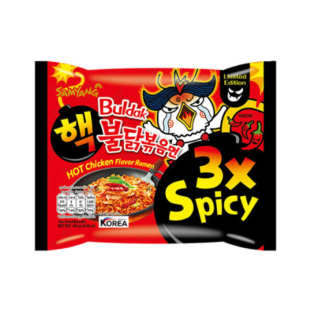 Samyang nudlar Hot Chicken 3x Spicy 140gr