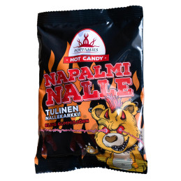 Napalm Gummy Bear hot fruit candy 125g från Poppamies