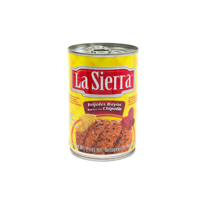 La Sierra Refried beans med chipotle, refritos con chipotle 430gr