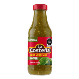 Salsa Verde con Nopales med kaktus 450gr