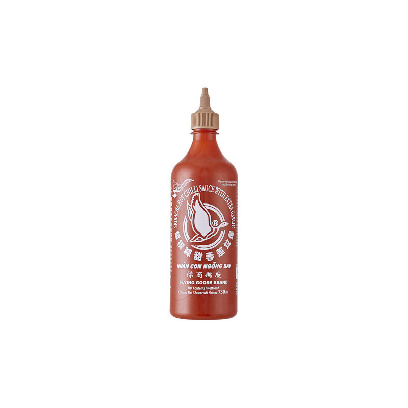 Sriracha med Vitlök 730 ml Flying Goose